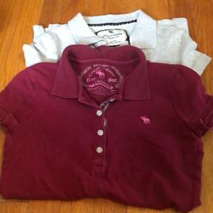 Bundle of Abercrombie vintage polo shirts medium